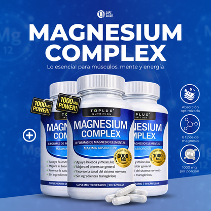 Cápsulas de Magnesium Más Energía, Sueño Profundo y Músculos Relajados