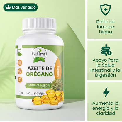Cápsulas de Orégano – Menos niebla mental y Defensas fuertes
