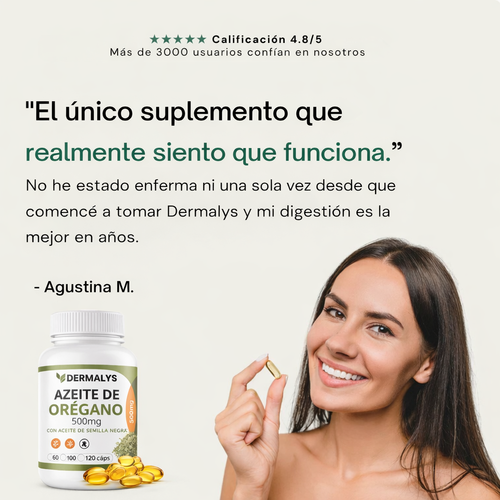 Cápsulas de Orégano – Menos niebla mental y Defensas fuertes