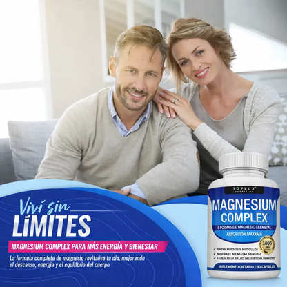Cápsulas de Magnesium Más Energía, Sueño Profundo y Músculos Relajados